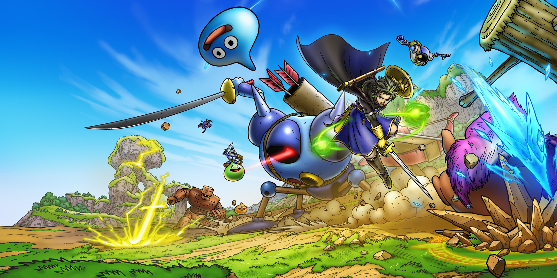 Official DRAGON QUEST Smash/Grow battle visual used for the shrines guide